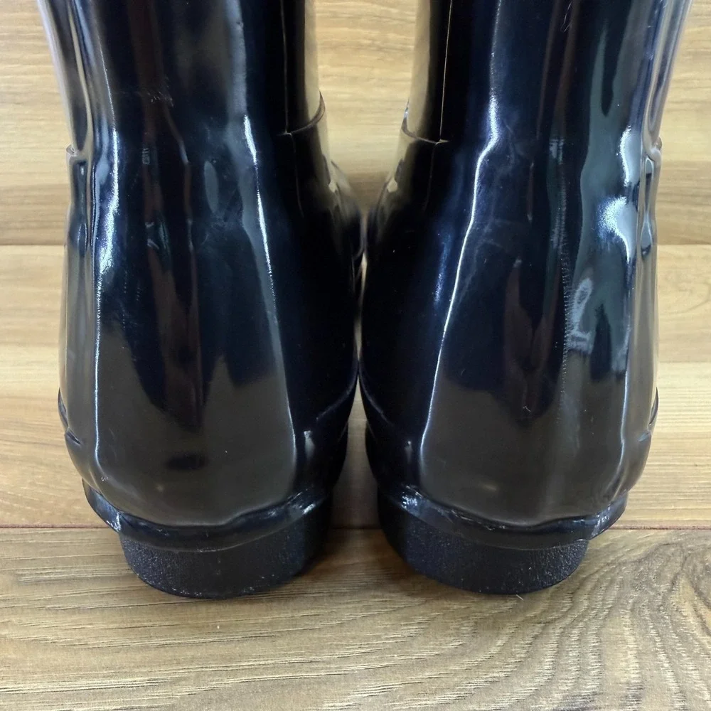 Hunter Original Tall Back Adjustable Boot 5 EU 36 Gloss Black Waterproof Wellies